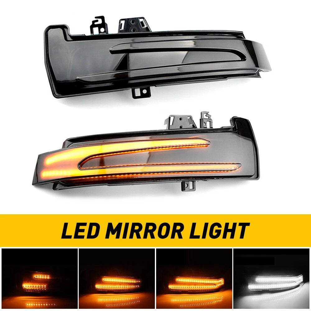 Smoke Sequential LED Side Mirror Lights for Mercedes Benz A/CLA (2013–2020)