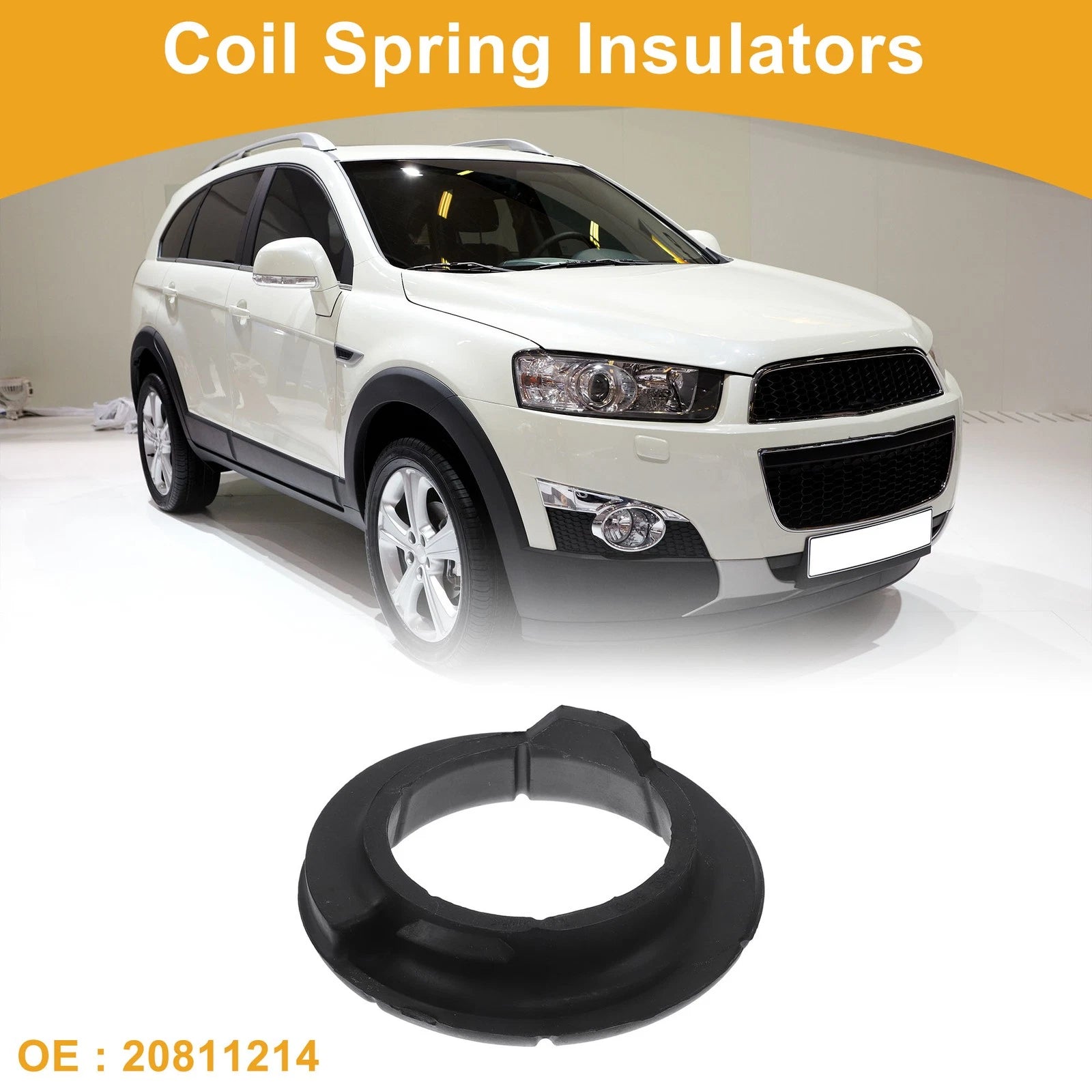 Front Lower Coil Spring Insulators Replacement for Chevrolet Captiva Sport (2012–2015)