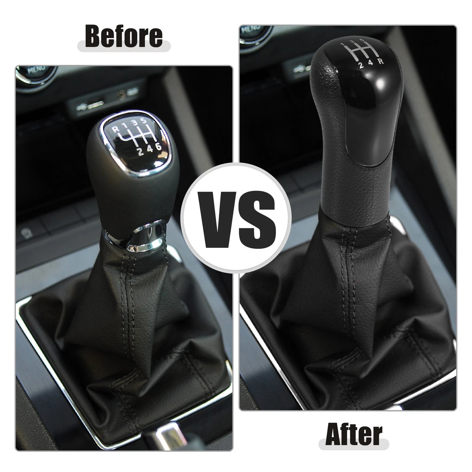 5 Speed Manual Gear Stick Shift Knob Replacement for Ford Fiesta Fusion Transit (2011–2018)