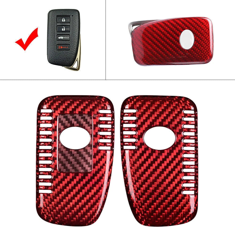 Carbon Fiber Remote Key Shell Cover Case for Lexus RX350 (2014–2017)