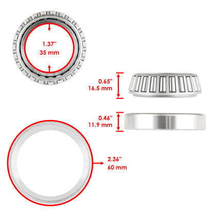 Tapered Roller Bearing Cup and Cone Set for Mazda B2600 (1977–1998)