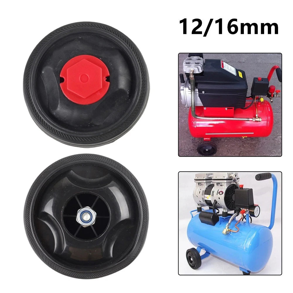 Caster Wheels for Air Compressor (Red Cover Option)