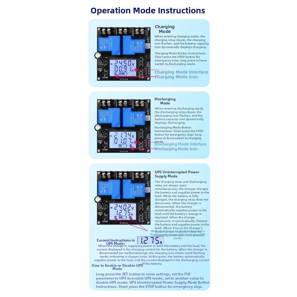 Coulometer BT13L 30A Bidirectional Current Measuring Device for Battery Use