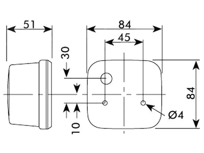 Front Indicator Side Light Assembly for John Deere 30 40 50 Series Tractors