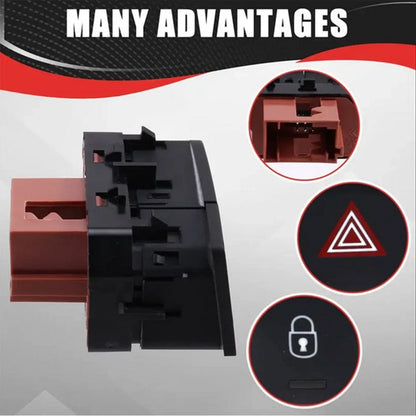 Emergency Hazard Lockout Switch Button #98154241ZD Fit for Citroen C3 2017-2020