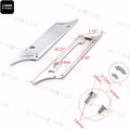 Chrome Billet Saddle Bag Latch Covers for Harley Street Glide (1993–2013)