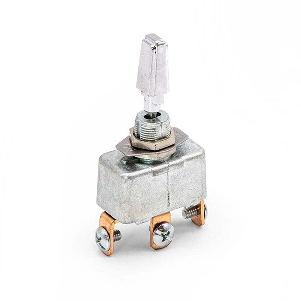 3 Pin Chrome Toggle Switch for Reliable Performance (50A)