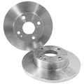 2X Front Disc Rotors for Mazda 121 DB Sedan (1990–1997) L+R Solid Type