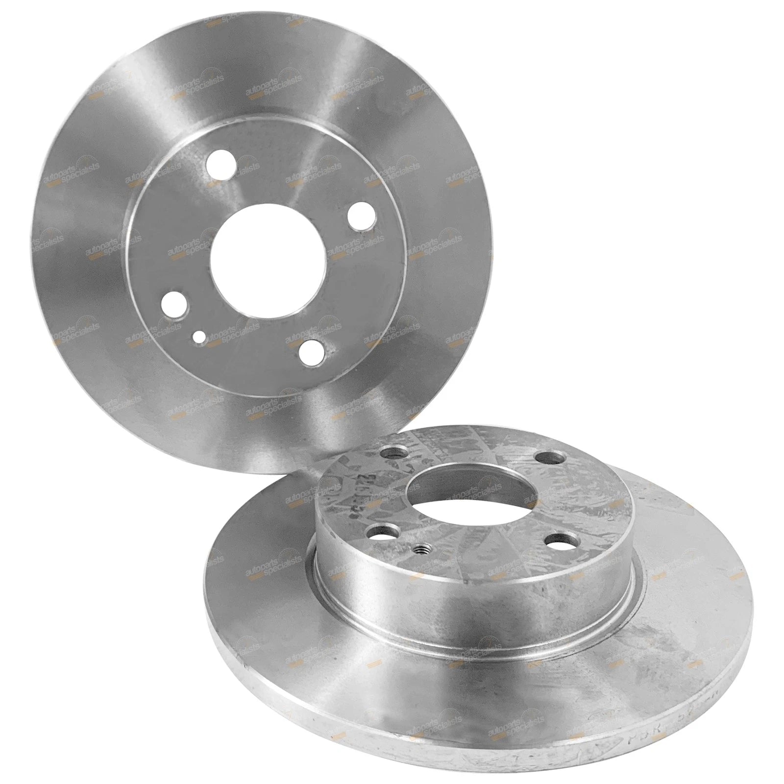 2X Front Disc Rotors for Mazda 121 DB Sedan (1990–1997) L+R Solid Type