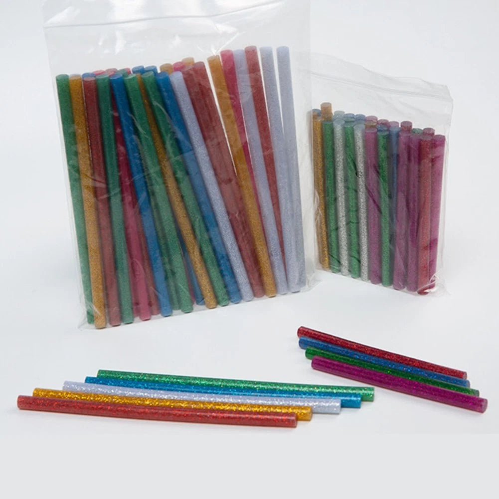 Multi Use Glittered Hot Melting Glues Pack of 50