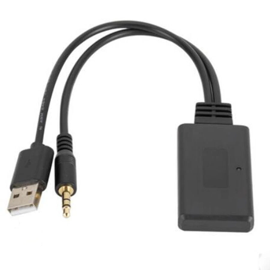 Bluetooth 5.0 Receiver Adapter for Car AUX Speaker (USB + 3.5mm Jack)