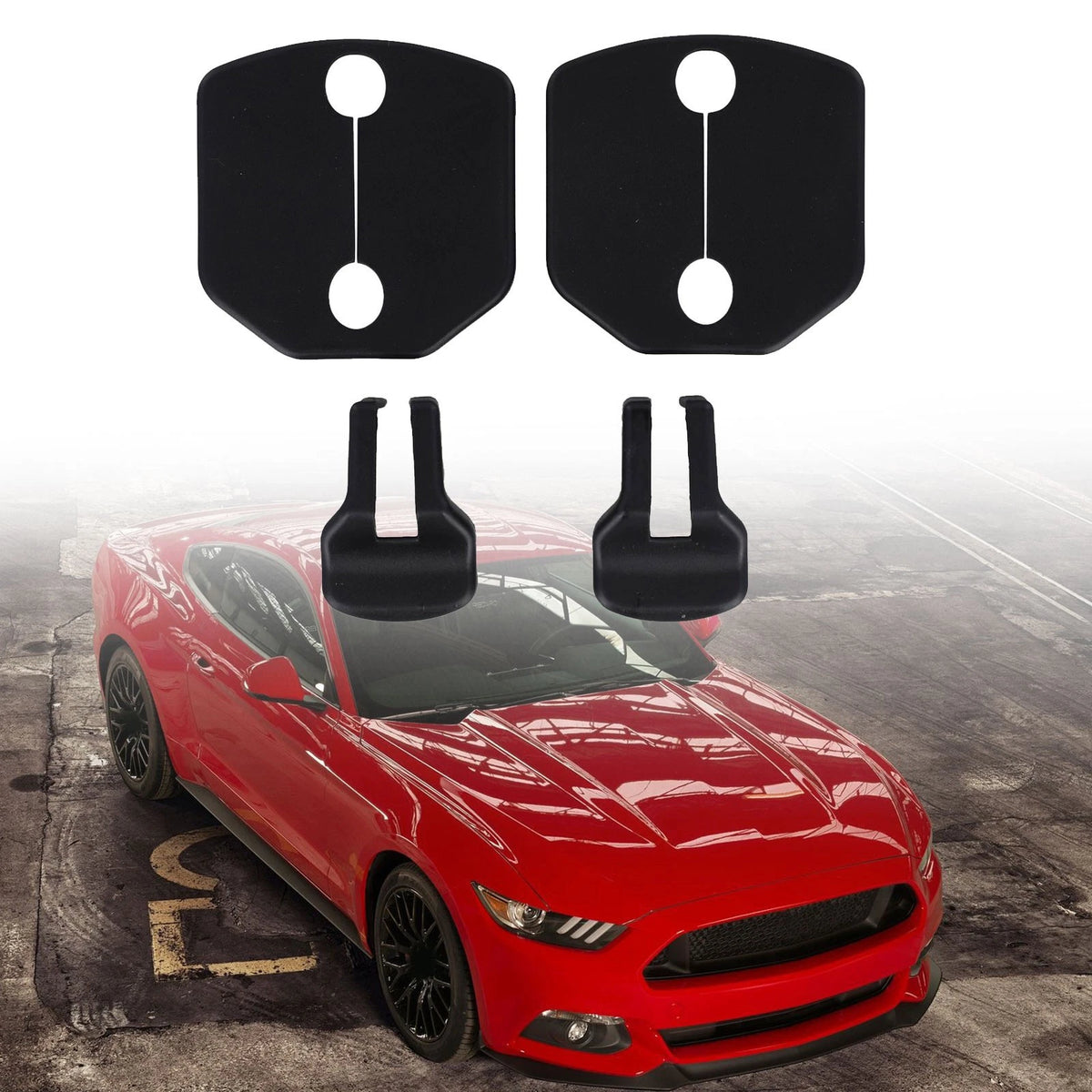 Set of 4 Door Lock Covers for Compatible Vehicles (2015–2021)