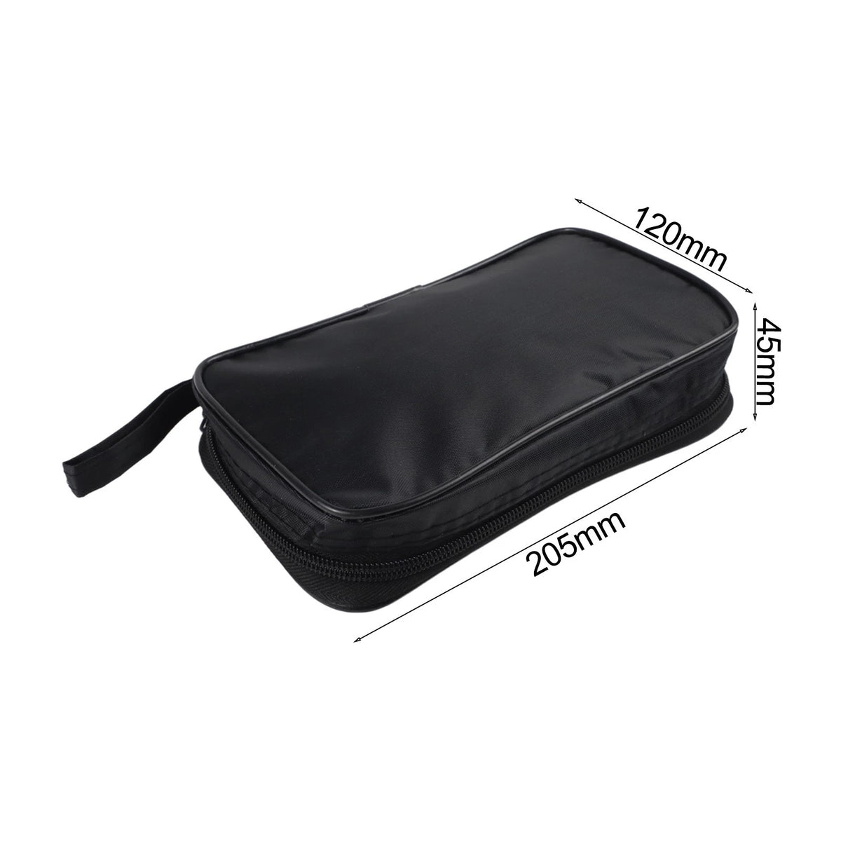 Soft Black Cloth Case for Multimeter (Shock Absorption, Water Resistant)