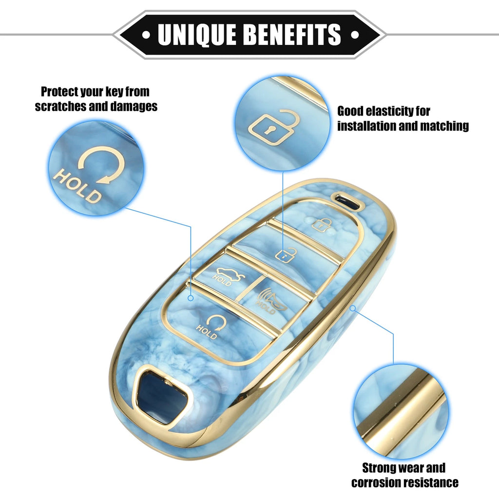 Key Fob Cover Soft TPU for Hyundai Tucson 5 Button (2016–2021)