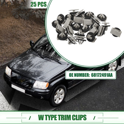 25 Pcs Trim Clips for Jeep Grand Cherokee (2012–2021) No. 68172491AA