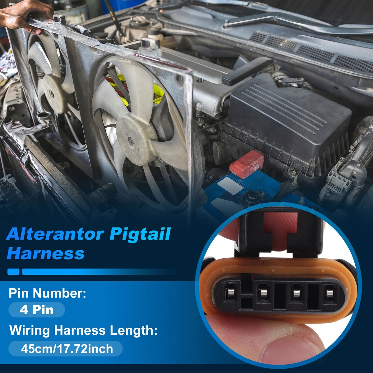 Set of 1 Alternator Connector for Chevrolet Avalanche 1500 (2002) 22690880