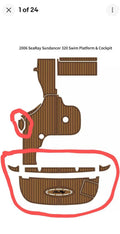 EVA Teak Flooring Mat for Sea Ray Sundancer 320 (2006)