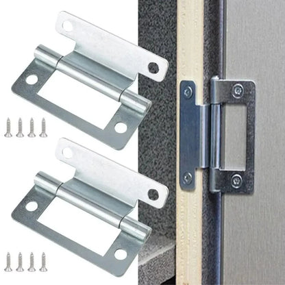 2X Silent Crank Folding Hinges for RV Cabinet Doors 50x38mm