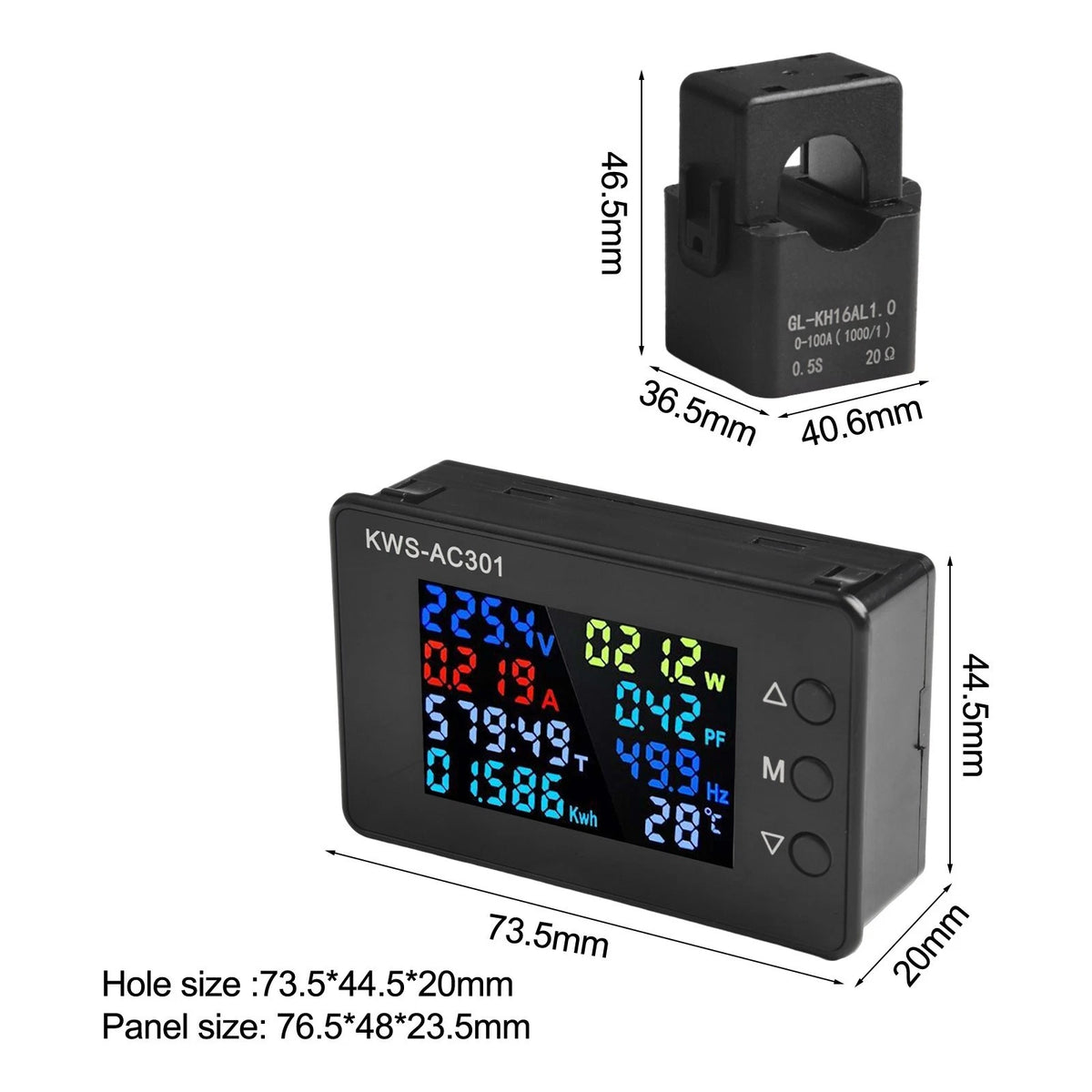 Digital Voltmeter for Easy Data Display (Universal Fit)