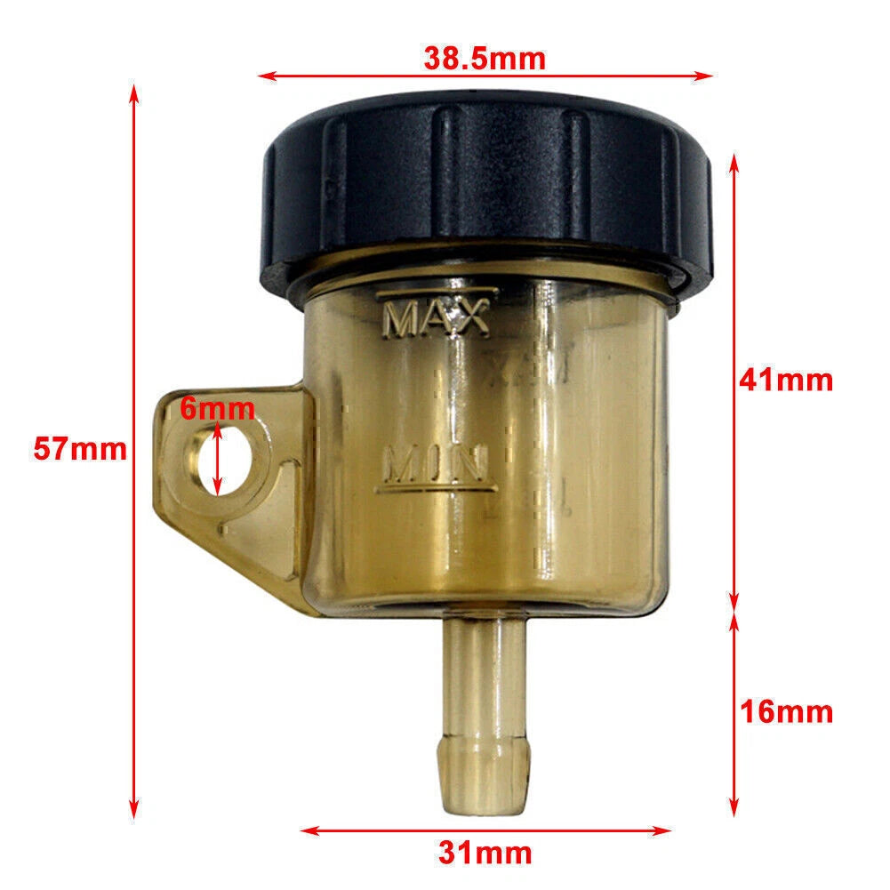 Universal Front Brake Clutch Fluid Reservoir Cup for Motorcycles (Universal)