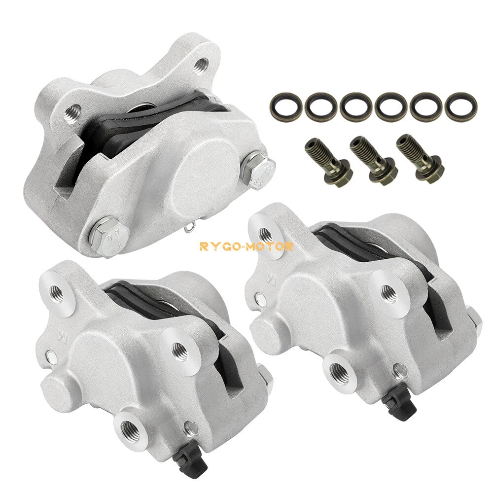 Front & Rear Brake Calipers w/ Pads for Arctic Cat ATV 500 Bearcat (1996–2002)