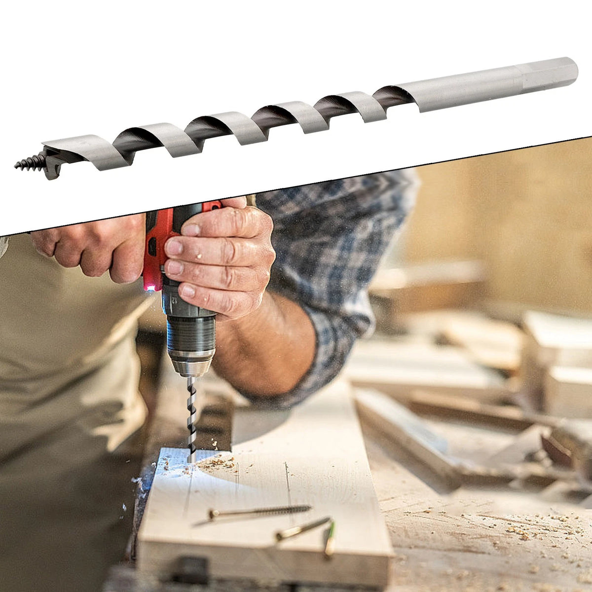 230mm Long Auger Drill Bit for Woodworking