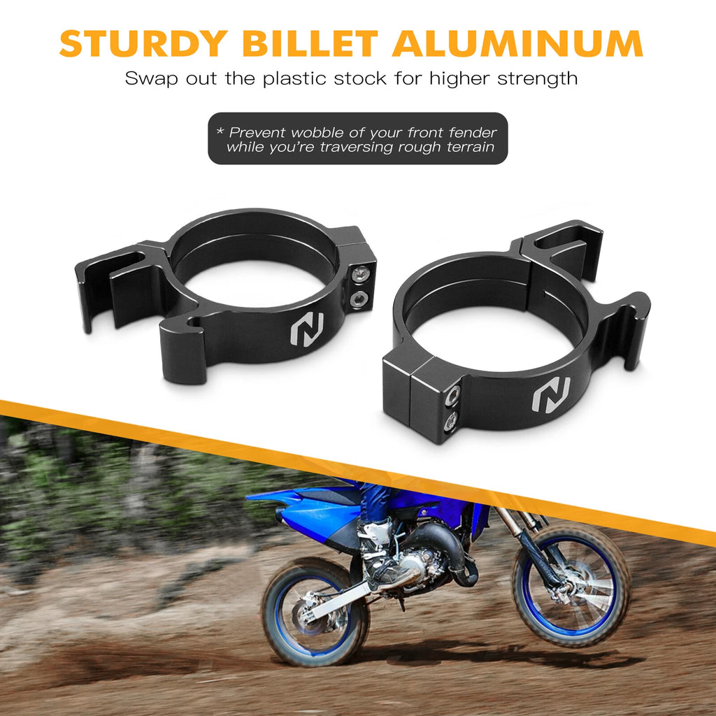 Pair Front Fork Protector Guide Holders for Yamaha YZ80 (1993–2001) YZ85 (2002–2018)
