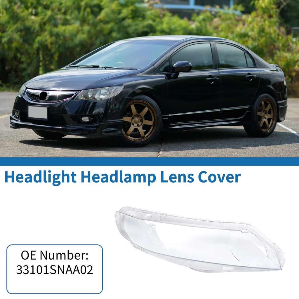 Headlight Lens Cover Front Right Replacement for Honda Civic (2006–2011)