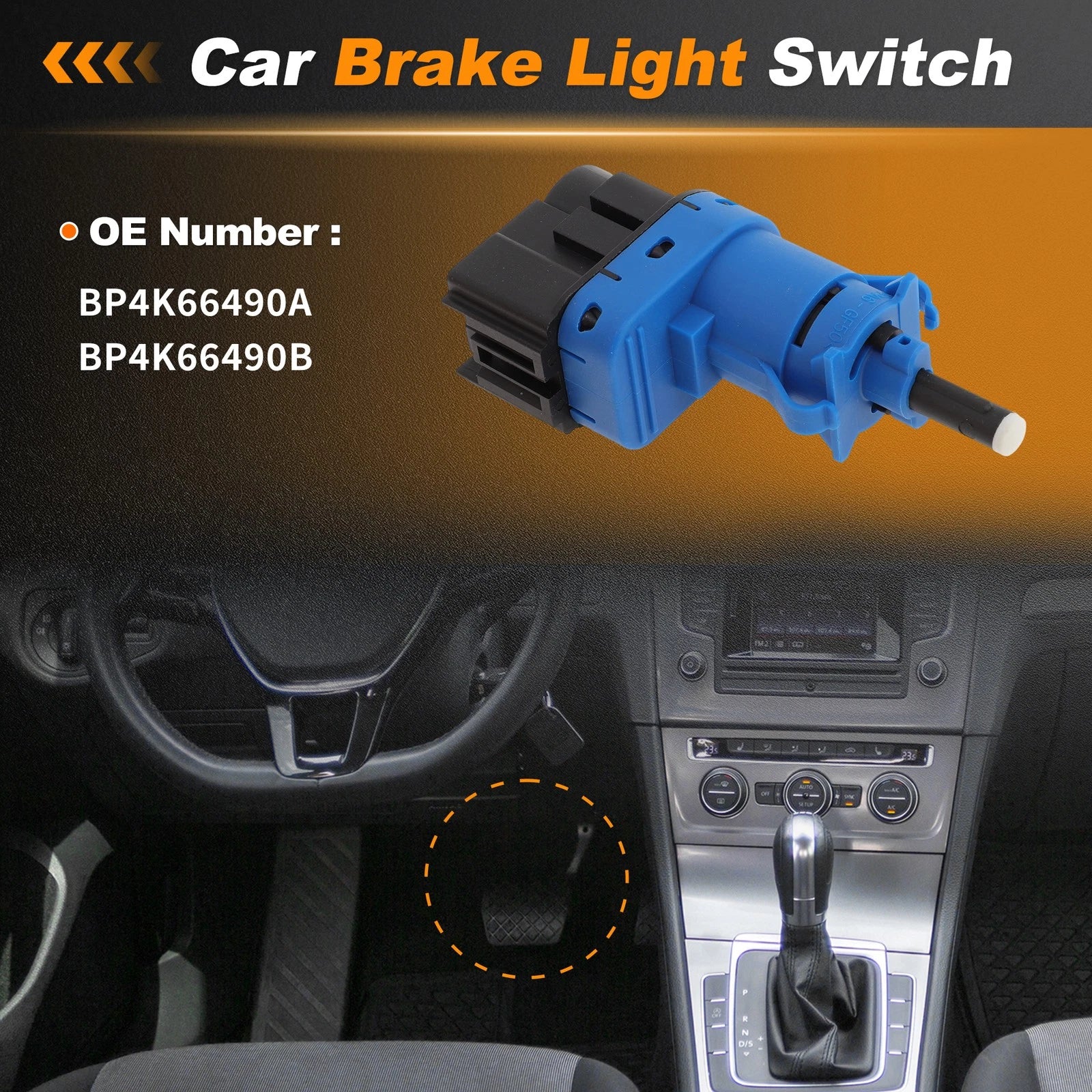 Brake Light Switch for Mazda 2 (2007–2015) Parking Stop Lamp Switch