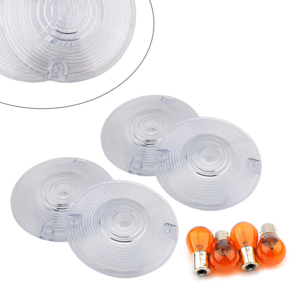 Turn Signal Lens Cover for Harley Glide (Clear)