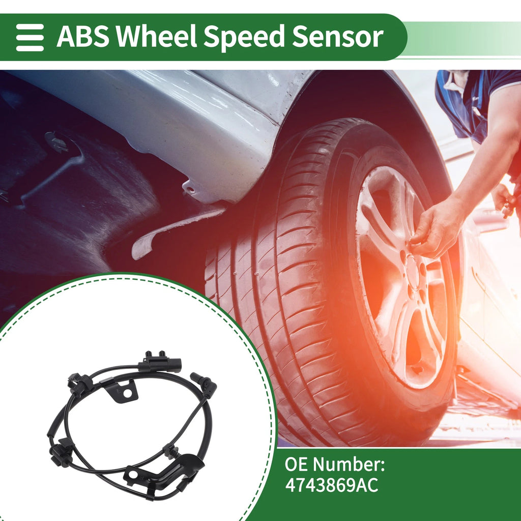 ABS Wheel Speed Sensor Rear Left Replacement for Dodge Journey (2009–2020)