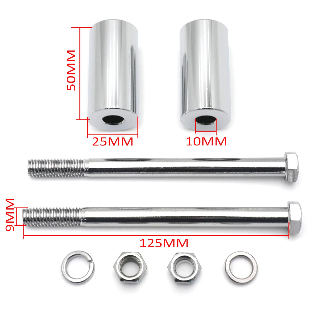 2" Chrome Handlebar Risers for Kawasaki Vulcan 800 1500 1600 2000
