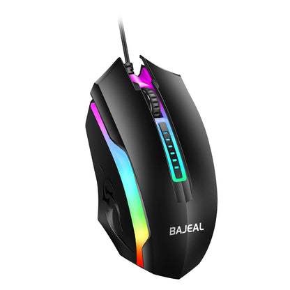 Stylish USB Wired Optical Mouse with Luminous Features