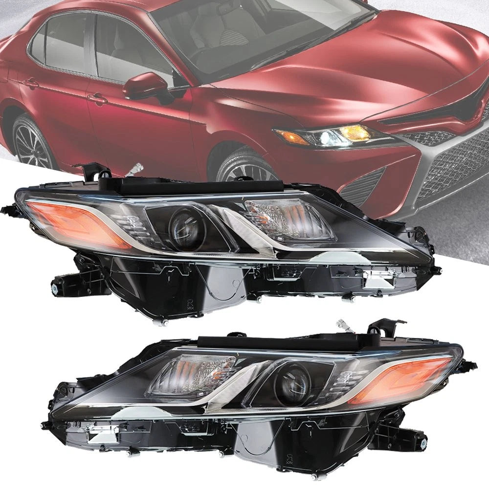 Headlight Lamp Set for Toyota Camry L Le Se (2018–2019) LH RH