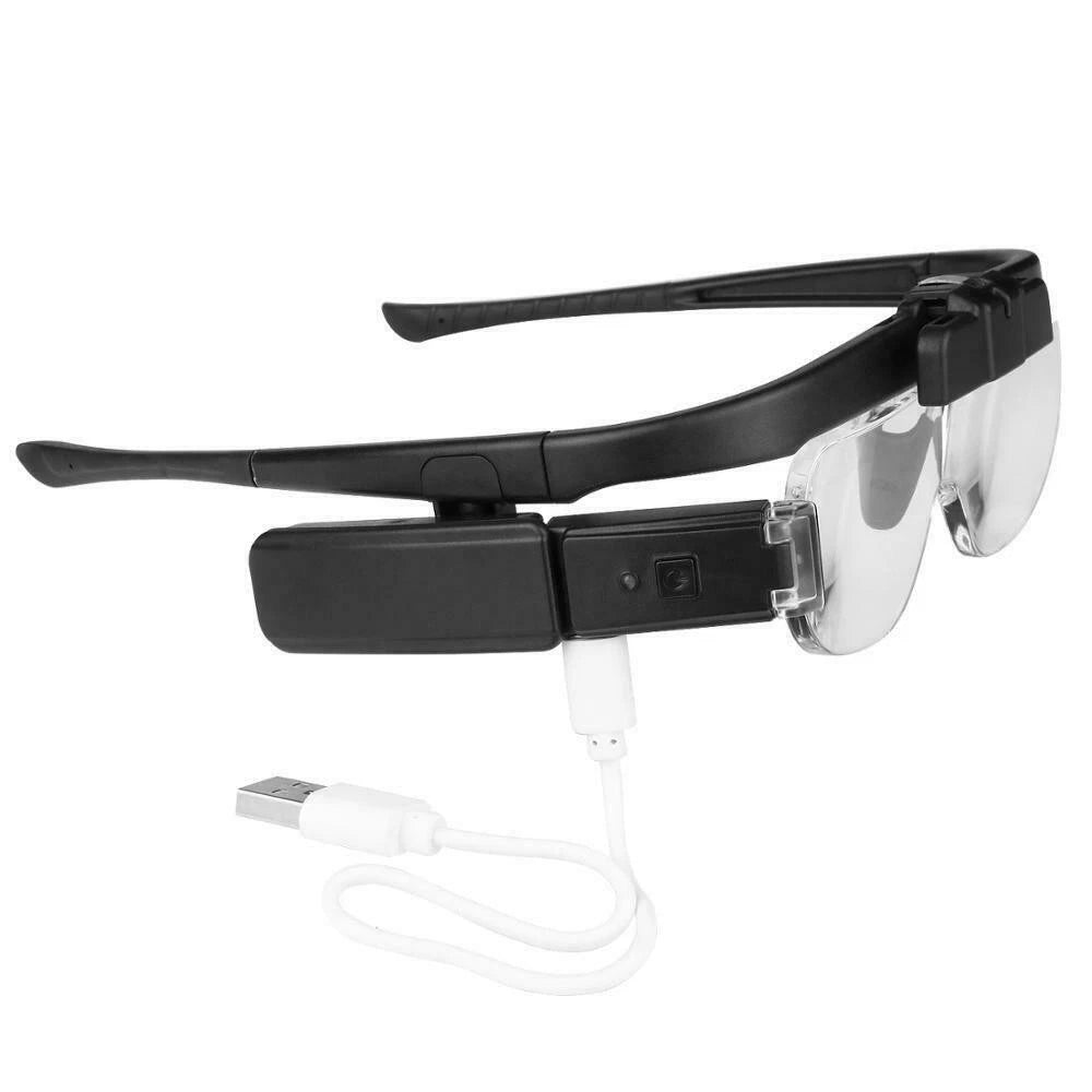 Rechargeable LED Magnifying Glass with Adjustable Lens for