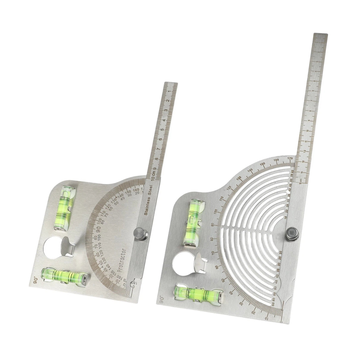 Adjustable Stainless Steel Angle Ruler 180 Degree for Safety
