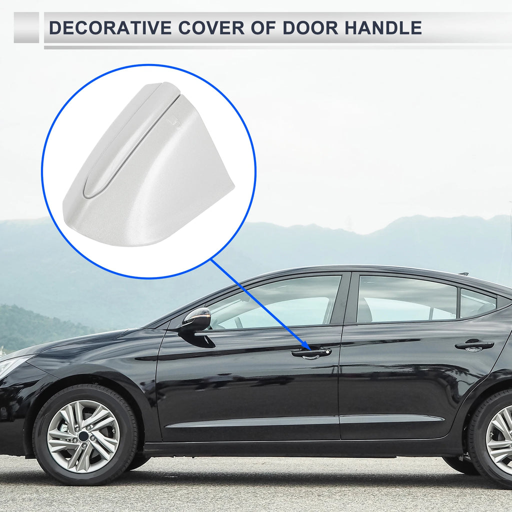 Front Left Door Handle Protector for Ford Mondeo Edge Taurus (2013–2020) White