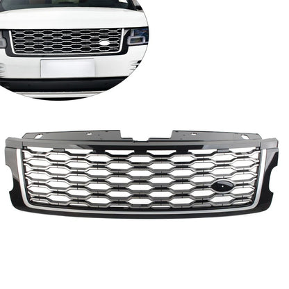 Front Bumper Grille for Land Rover Range Rover (2018–2022) Black/Silver