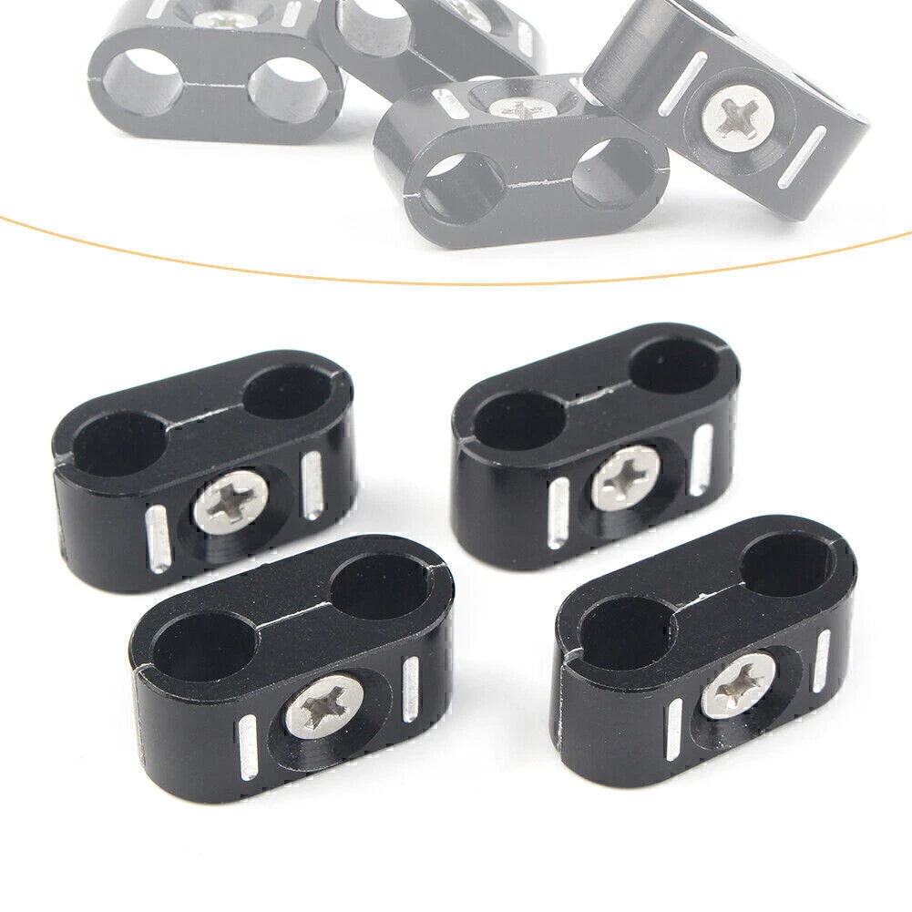 Set of 4 Brake Throttle Cable Clips for Harley (1984–Present)