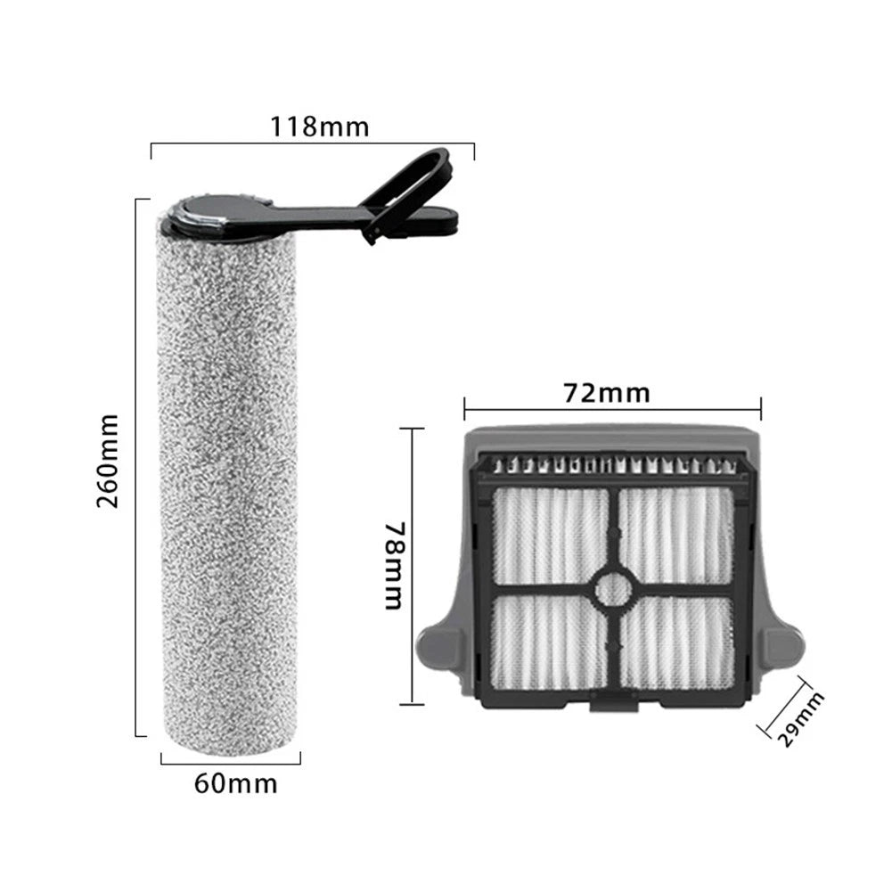 Replacement Brush and HEPA Filter V2 for Tineco S6 S7 Pro