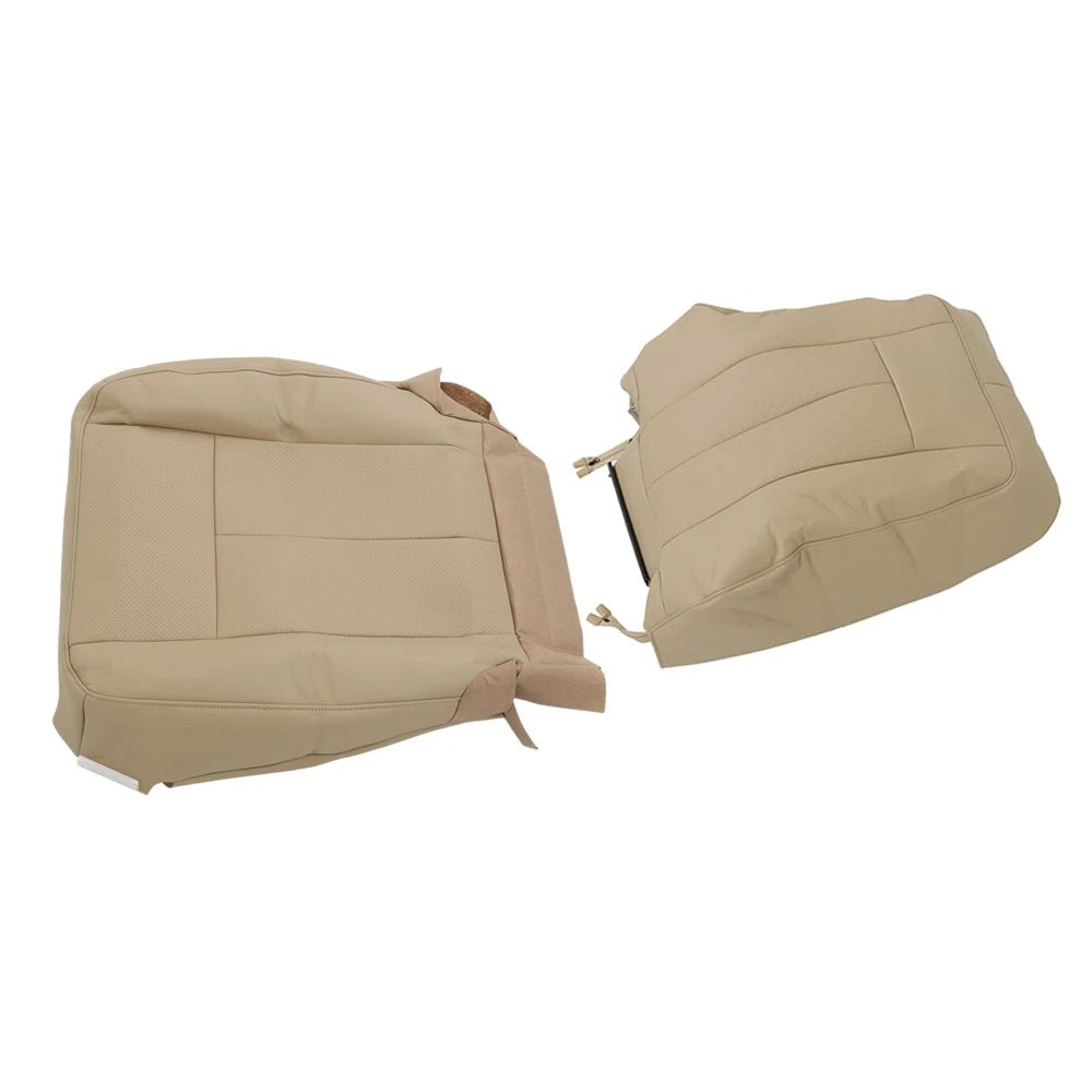2X Leather Seat Covers for Ford Expedition (2007–2014) Camel Tan