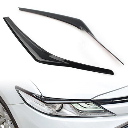 Black Headlight Eyebrow Trim for Toyota Camry SE XSE (2018–2024)