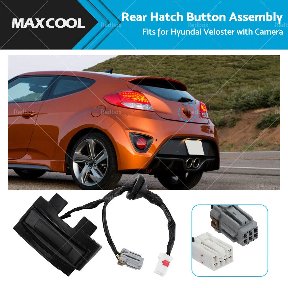 Tailgate Handle Lock Assembly for Hyundai Accent Elantra i30 Veloster (2010–2020)