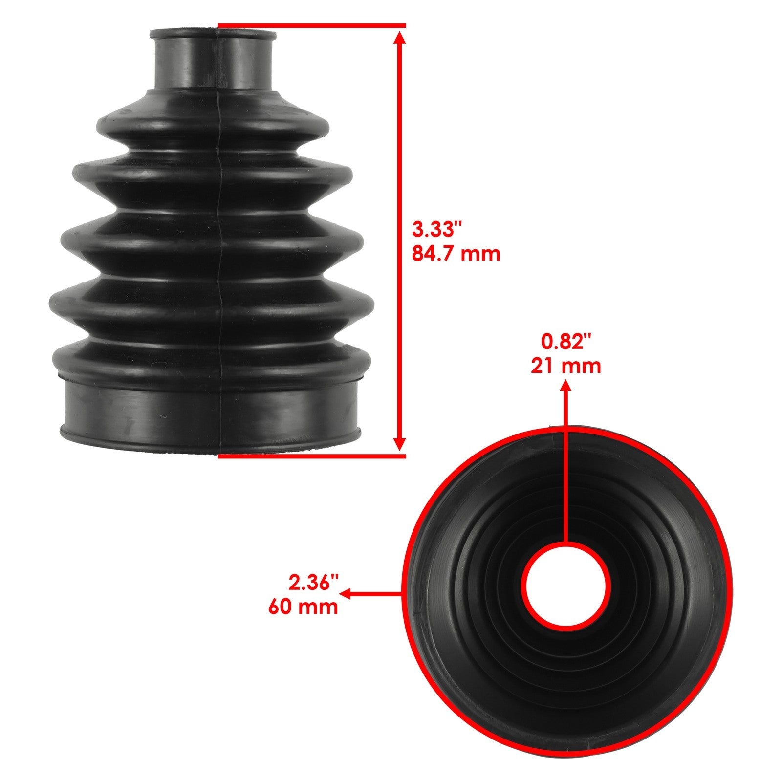 CV Boot Kit Front Axle Outer Inner for Kawasaki Mule 610 (2009–2016)