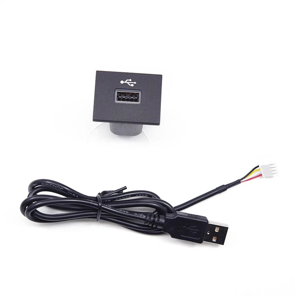Car USB Input Adapter Audio Radio Socket with Cable For Ford Focus MK2 2005-2009