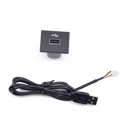 Car USB Input Adapter Audio Radio Socket with Cable For Ford Focus MK2 2005-2009