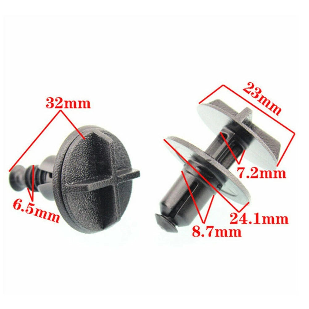 Set of 10 Plastic Fasteners for