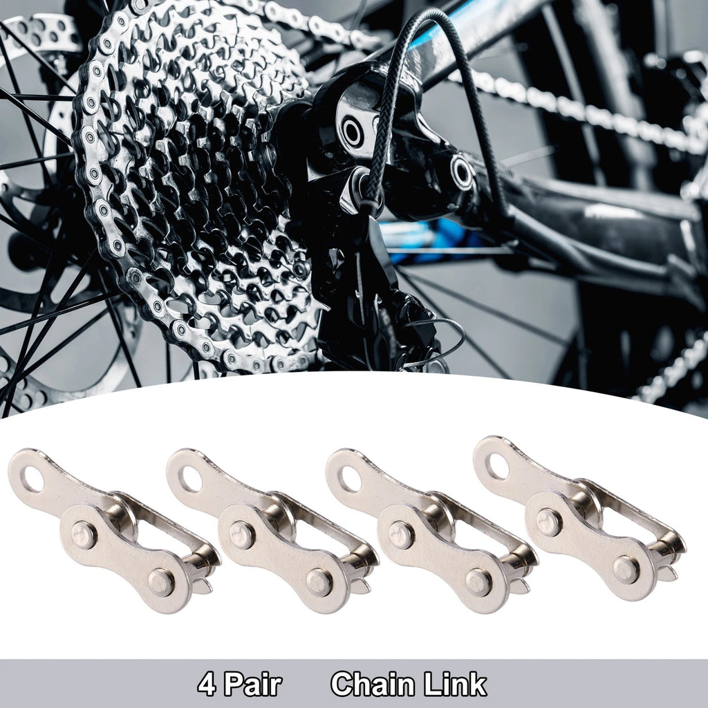 Chain Master Link Connectors Single Speed Silver Tone Pair for Bike (1)