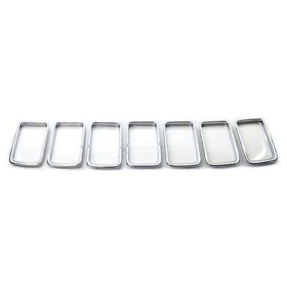 7X Front Grille Trim Cover for Jeep Grand Cherokee Chrome
