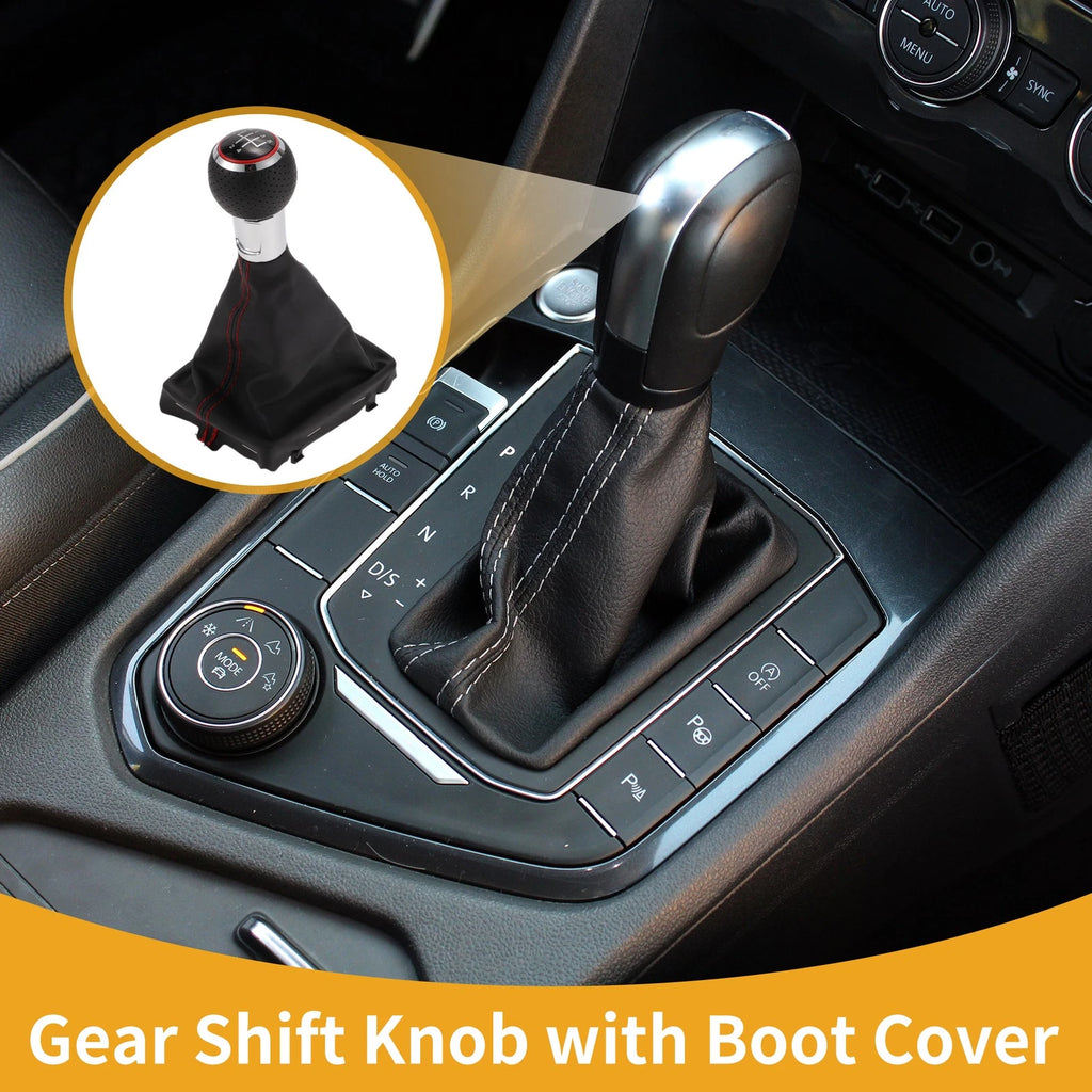 5 Speed Gear Shifter Knob with Cover for Audi A3 (2008–2013)